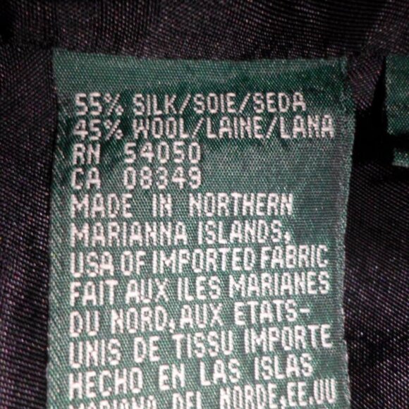 Vintage Ralph Lauren LRL Black Tweed Silk Wool Faux Fur Collar Zip Jacket sz 8 - Picture 9 of 10